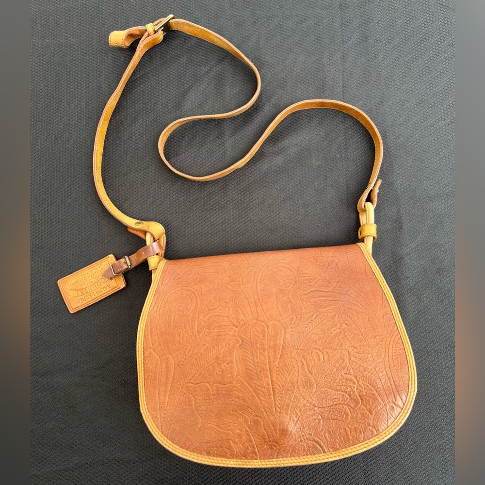 ralph lauren vintage country authentic dry goods women’s leather purse